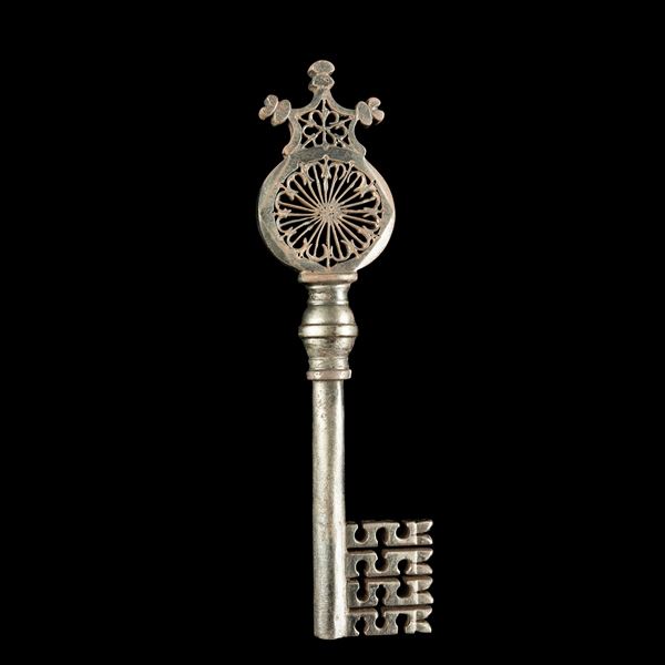 Chiave rinascimentale veneziana in ferro forgiato 