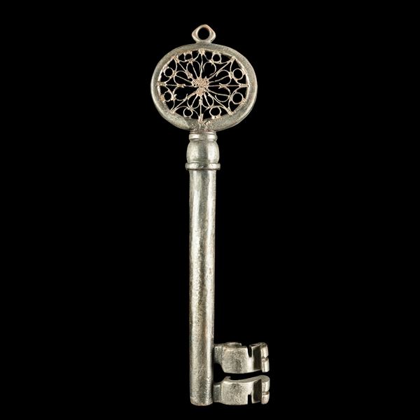 Chiave rinascimentale veneziana in ferro forgiato 