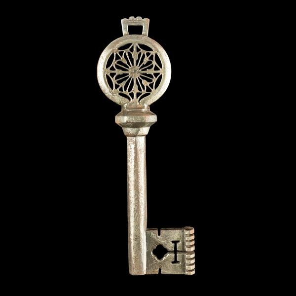 Chiave rinascimentale veneziana in ferro forgiato 