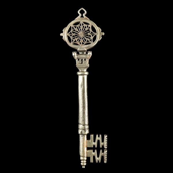 Chiave rinascimentale veneziana in ferro forgiato