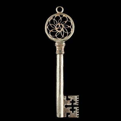 Chiave rinascimentale veneziana, ferro forgiato, altura 14,5 cm