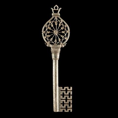 Chiave rinascimentale veneziana, ferro forgiato, altezza cm 18