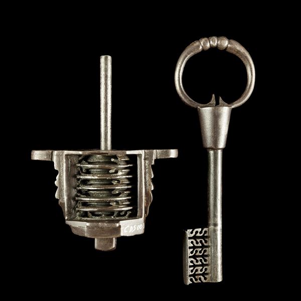 Chiave in ferro forgiato. Germania, XVII secolo