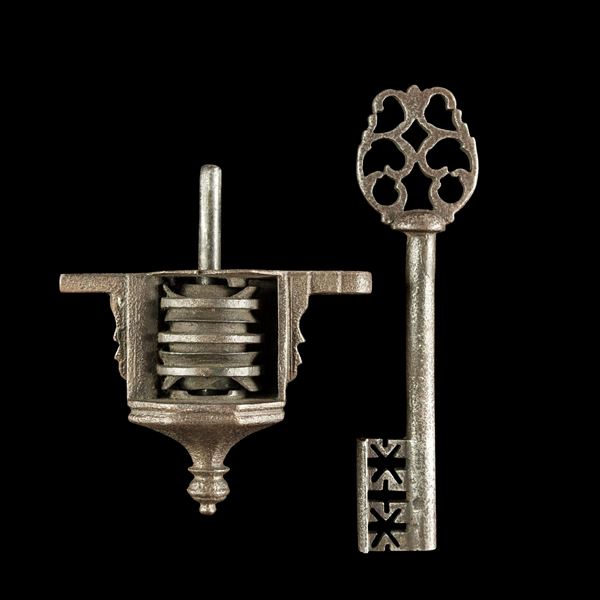 Chiave in ferro forgiato. Germania, XVII secolo