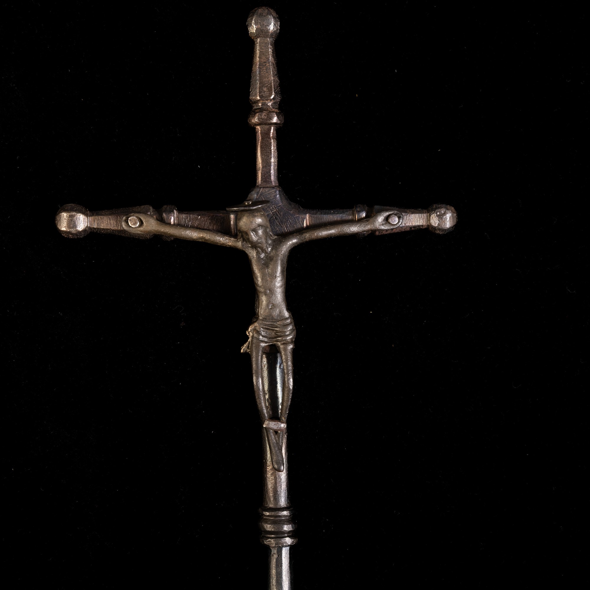 Chiave a crocefisso in ferro e bronzo, Italia settentrionale, XVIII secolo
