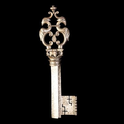 Chiave rinascimentale, Capo d'opera in ferro forgiato, Francia, XVII secolo