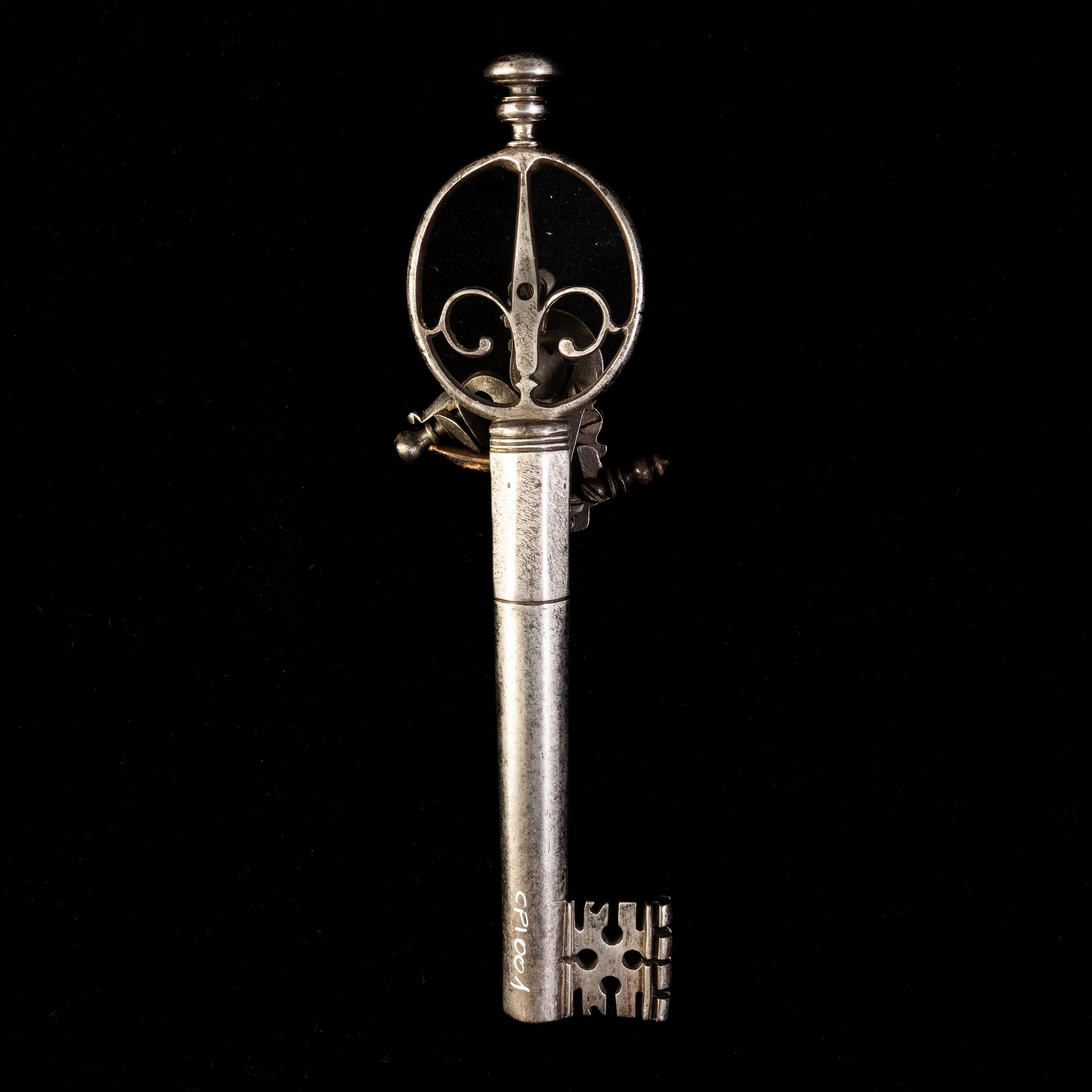 Fabbricante Toscano del XVIII secolo, Chiave di pistola in ferro forgiato