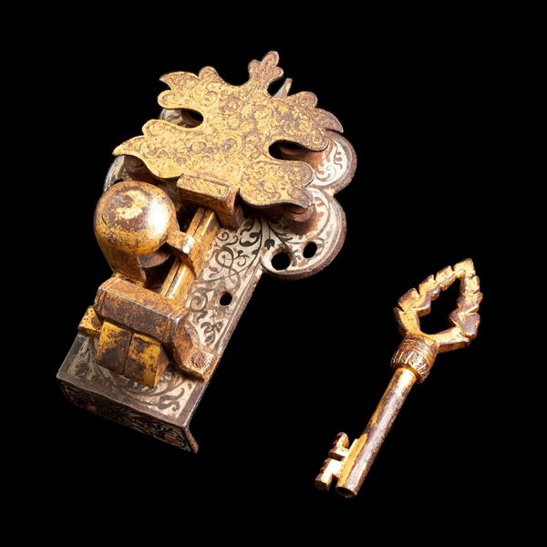 Serratura in ferro rinascimentale. Germania meridionale, ambito di Michael Mann, XVI-XVII secolo