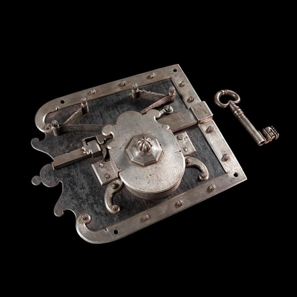 Serratura in ferro. Italia settentrionale, XVII secolo