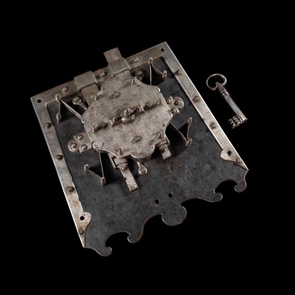 Serratura in ferro. Italia settentrionale, XVII secolo