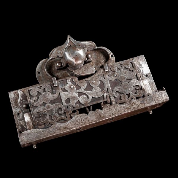 Serratura in ferro da cassapanca. Germania, XVII secolo