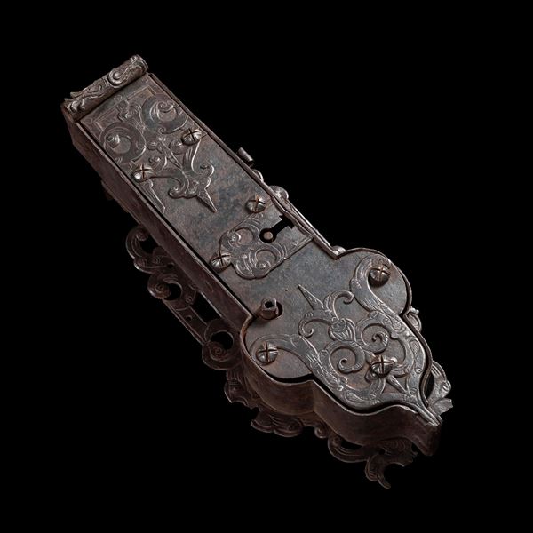 Serratura in ferro. Germania meridionale, XVII secolo