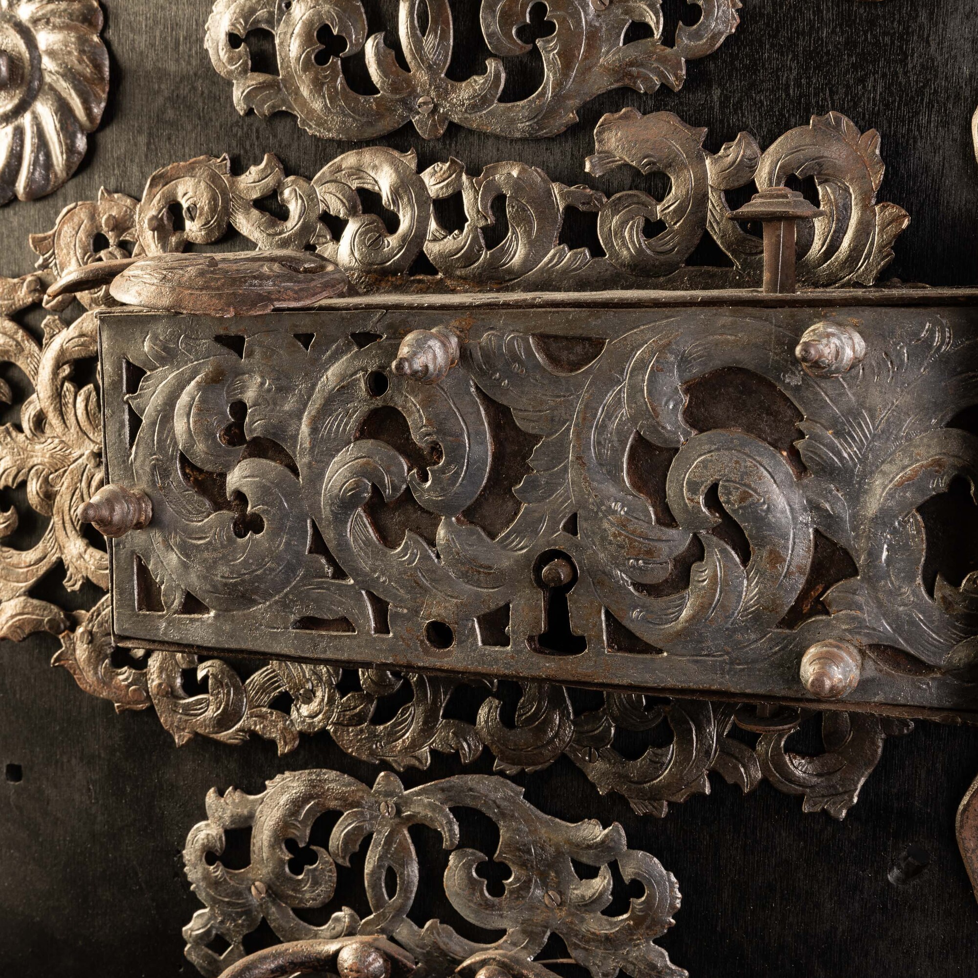 Serratura in ferro battuto, Germania, XVIII secolo