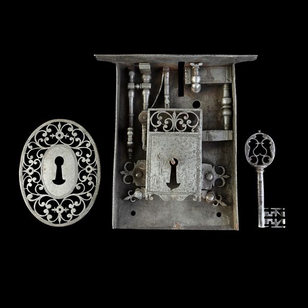 Serratura da mariage in ferro. Francia, XVIII secolo