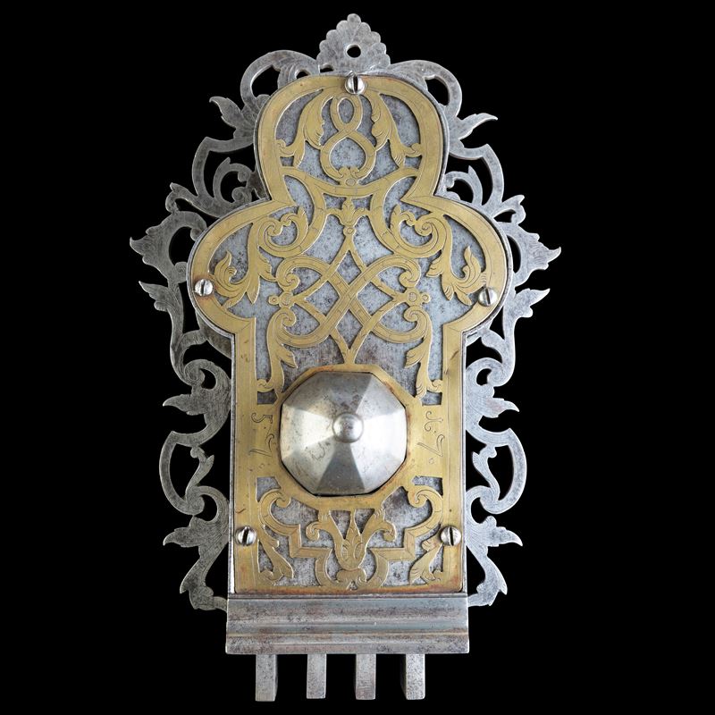 Serratura in ferro e ottone. Germania, XVIII secolo  - Auction Leopoldo Conforti Collection. Ten Centuries of Keys, Chests and Locks - Cambi Casa d'Aste