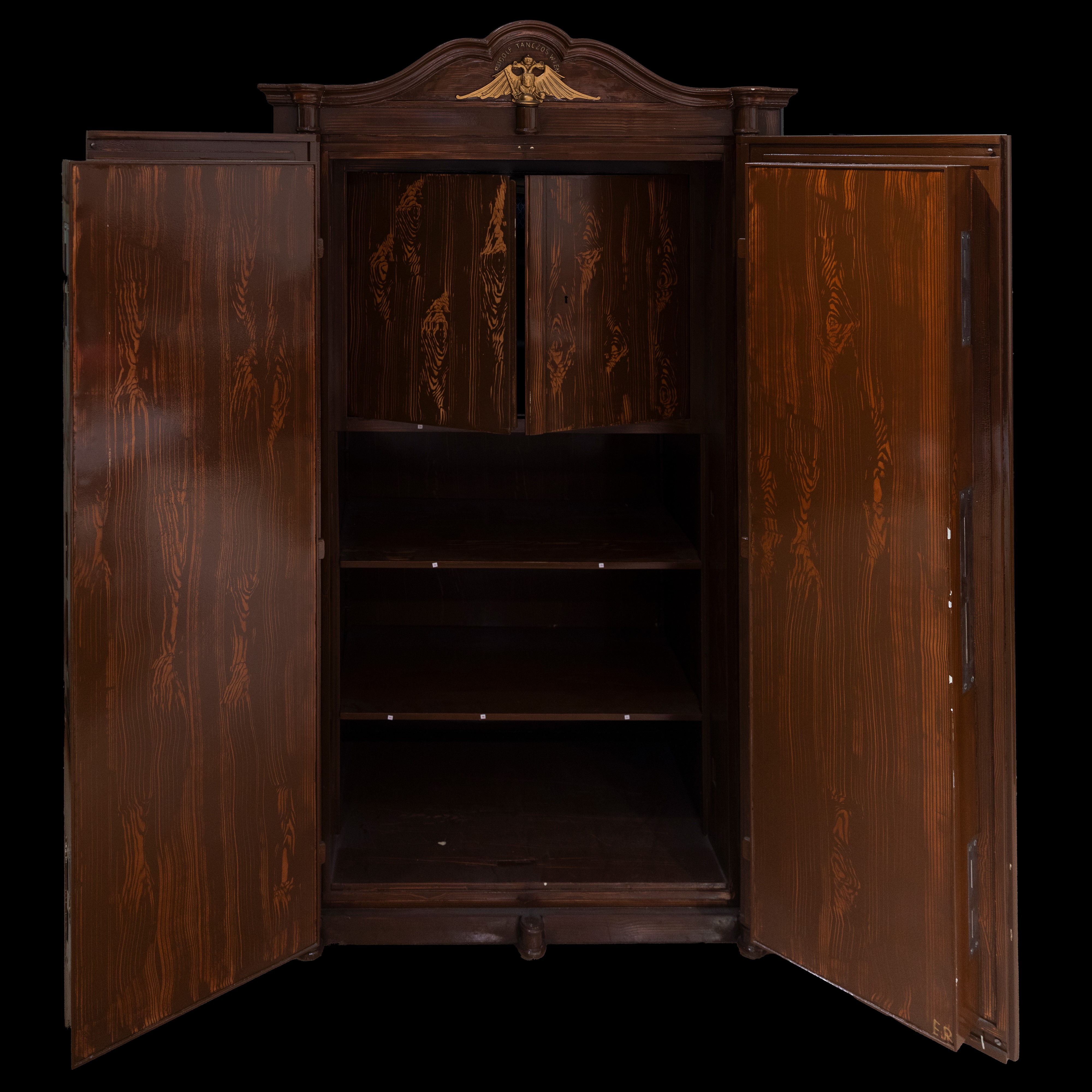 Cassaforte a finto legno a due porte, Austria, fine XIX secolo