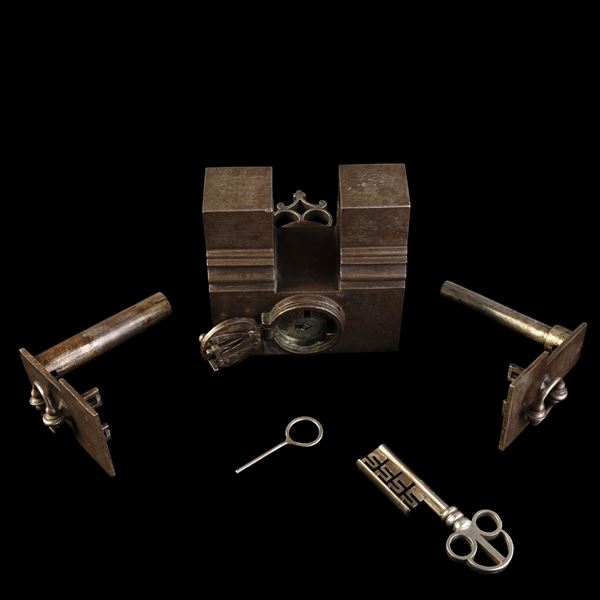 Lucchetto “da notaio” in ferro. Germania, XVII secolo