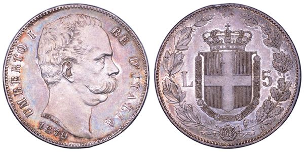 REGNO D'ITALIA. UMBERTO I DI SAVOIA, 1878-1900. 5 Lire 1879.