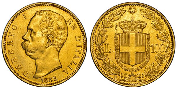 REGNO D'ITALIA. UMBERTO I DI SAVOIA, 1878-1900. 100 Lire 1883.