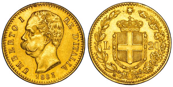 REGNO D'ITALIA. UMBERTO I DI SAVOIA, 1878-1900. 20 Lire 1883.
