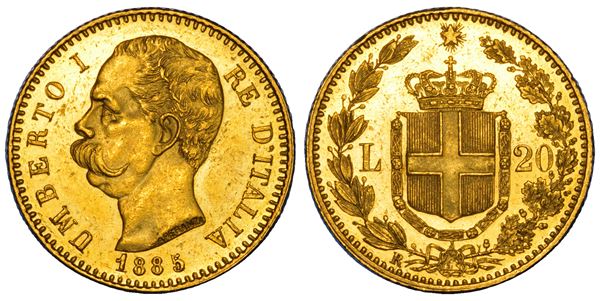 REGNO D'ITALIA. UMBERTO I DI SAVOIA, 1878-1900. 20 Lire 1885.