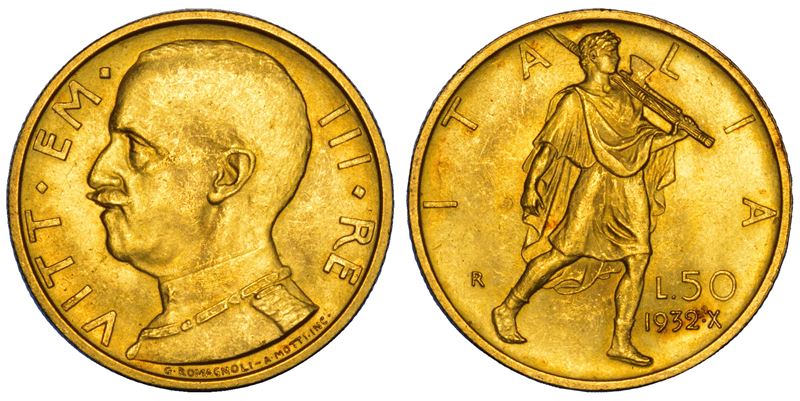 REGNO D'ITALIA. VITTORIO EMANUELE III DI SAVOIA, 1900-1946. 50 Lire 1932/A. X.  - Asta Numismatica - Cambi Casa d'Aste