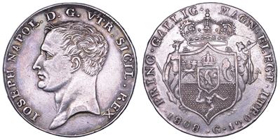 Giuseppe Napoleone, Piastra da 120 Grana, 1808
