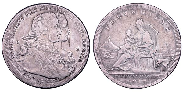 NAPOLI. FERDINANDO IV DI BORBONE, 1759-1799. Piastra da 120 Grana 1772. Tipo Fecunditas.