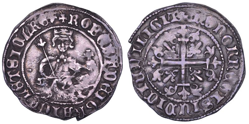 NAPOLI. ROBERTO D'ANGIÒ, 1309-1343. Gigliato.  - Auction Numismatics - Cambi Casa d'Aste