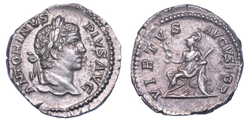 SHIPPING ONLY IN ITALY. CARACALLA, 198-217. Denario, 206-210. Roma.  - Auction Light Numismatics - Cambi Casa d'Aste