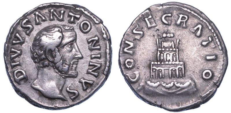 SHIPPING ONLY IN ITALY. ANTONINO PIO, 138-161. Denario, anno 161. Consacrazione sotto Marco Aurelio e Lucio Vero.  - Asta Numismatica Light - Cambi Casa d'Aste