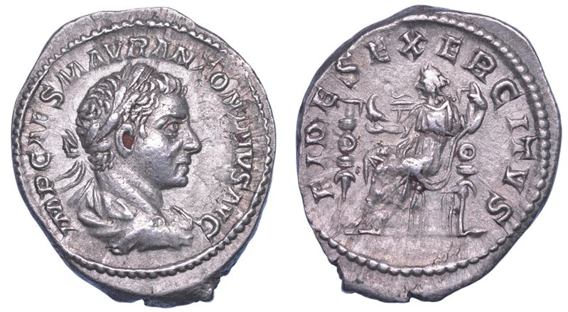 SHIPPING ONLY IN ITALY. ELIOGABALO, 218-222. Denario, 218. Roma.  - Asta Numismatica Light - Cambi Casa d'Aste