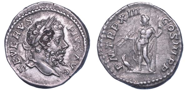 SHIPPING ONLY IN ITALY. SETTIMIO SEVERO, 193-211. Denario.