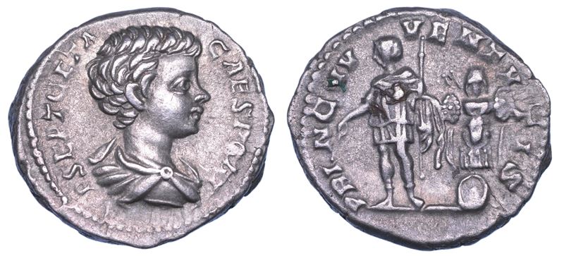 SHIPPING ONLY IN ITALY. GETA (Cesare), 198-209. Denario.  - Auction Light Numismatics - Cambi Casa d'Aste