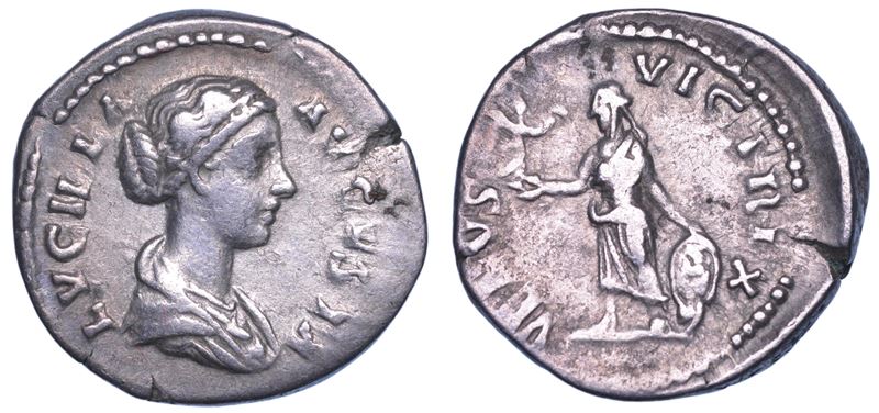 SHIPPING ONLY IN ITALY. LUCILLA (Moglie di Lucio Vero), 164-182. Denario. Roma.  - Auction Light Numismatics - Cambi Casa d'Aste