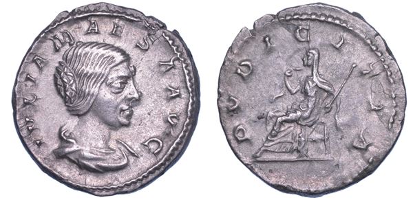 SHIPPING ONLY IN ITALY. GIULIA MESA (nonna di Eliogabalo e di Alessandro Severo), + 226. Denario.