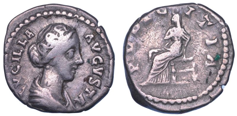 SHIPPING ONLY IN ITALY. LUCILLA (Moglie di Lucio Vero), 164-182. Denario, 165-167. Roma.  - Auction Light Numismatics - Cambi Casa d'Aste