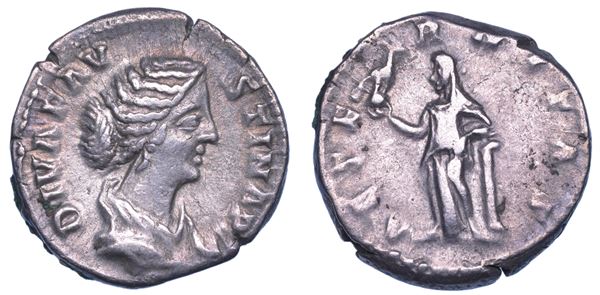 SHIPPING ONLY IN ITALY. FAUSTINA II (Moglie di Marco Aurelio), 147-176. Denario.