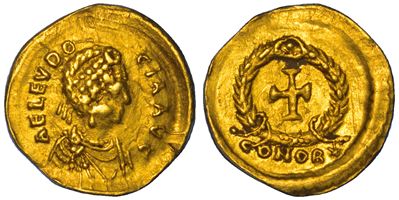 Elia Eudocia (moglie di Teodosio II), Tremisse, Costantinopoli, 423-460 d.C.