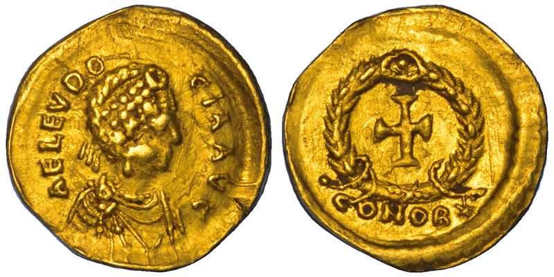 ELIA EUDOCIA (moglie di Teodosio II), 423-460. Tremisse. Costantinopoli.  - Asta Numismatica - Cambi Casa d'Aste