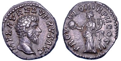 Lucio Vero, Denario, anni 161-162, Roma