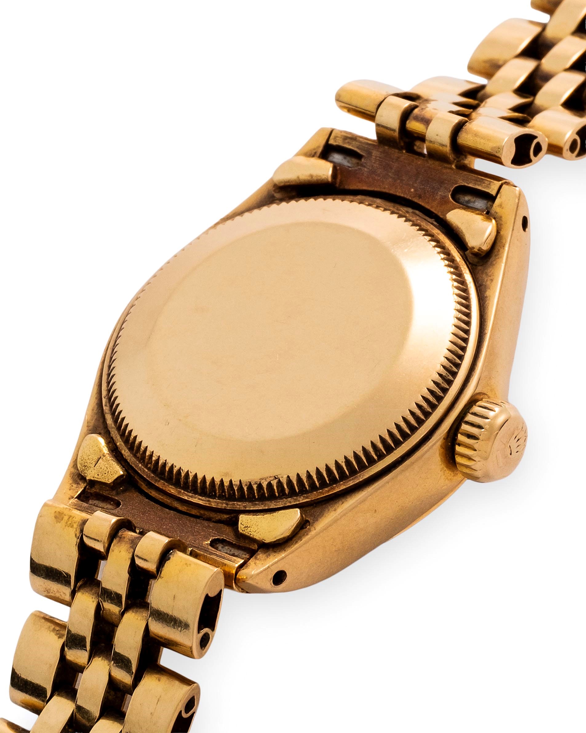 Rolex - Lady-Datejust ref. 6916 in oro giallo 18k con quadrante blu e datario