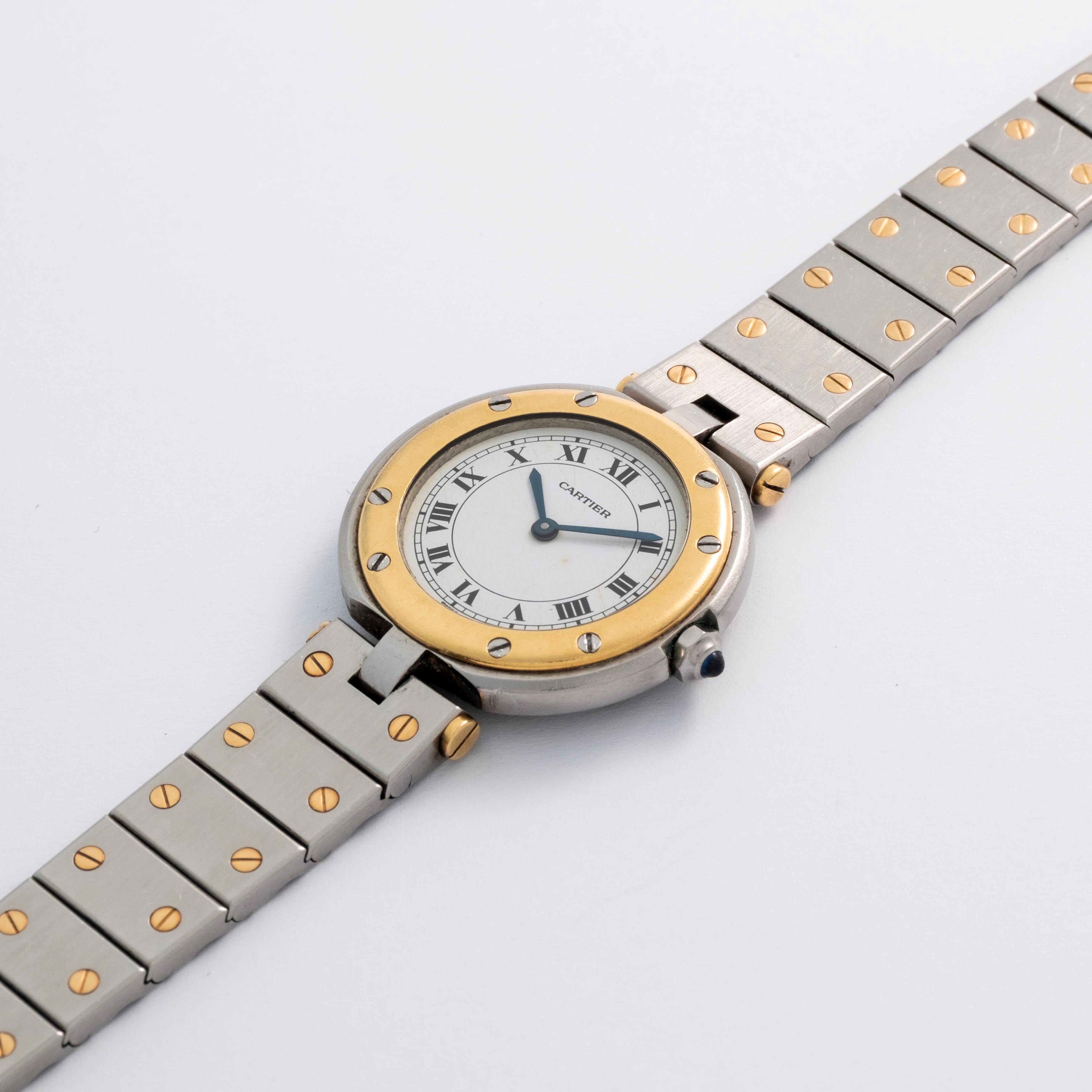 Cartier - Santos Ronde Vendome ref. 8191 in acciaio e oro 18k, circa 1990