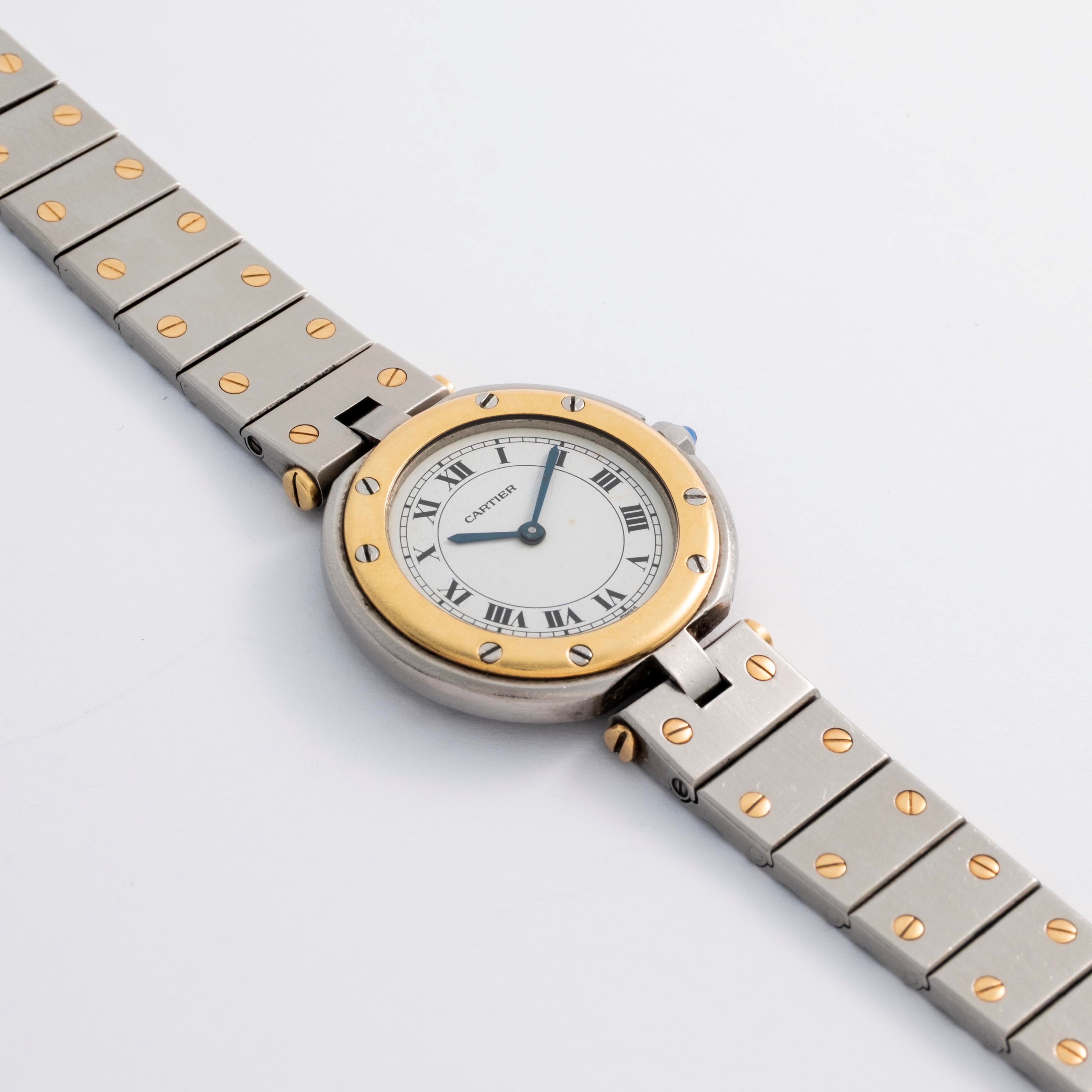 Cartier - Santos Ronde Vendome ref. 8191 in acciaio e oro 18k, circa 1990