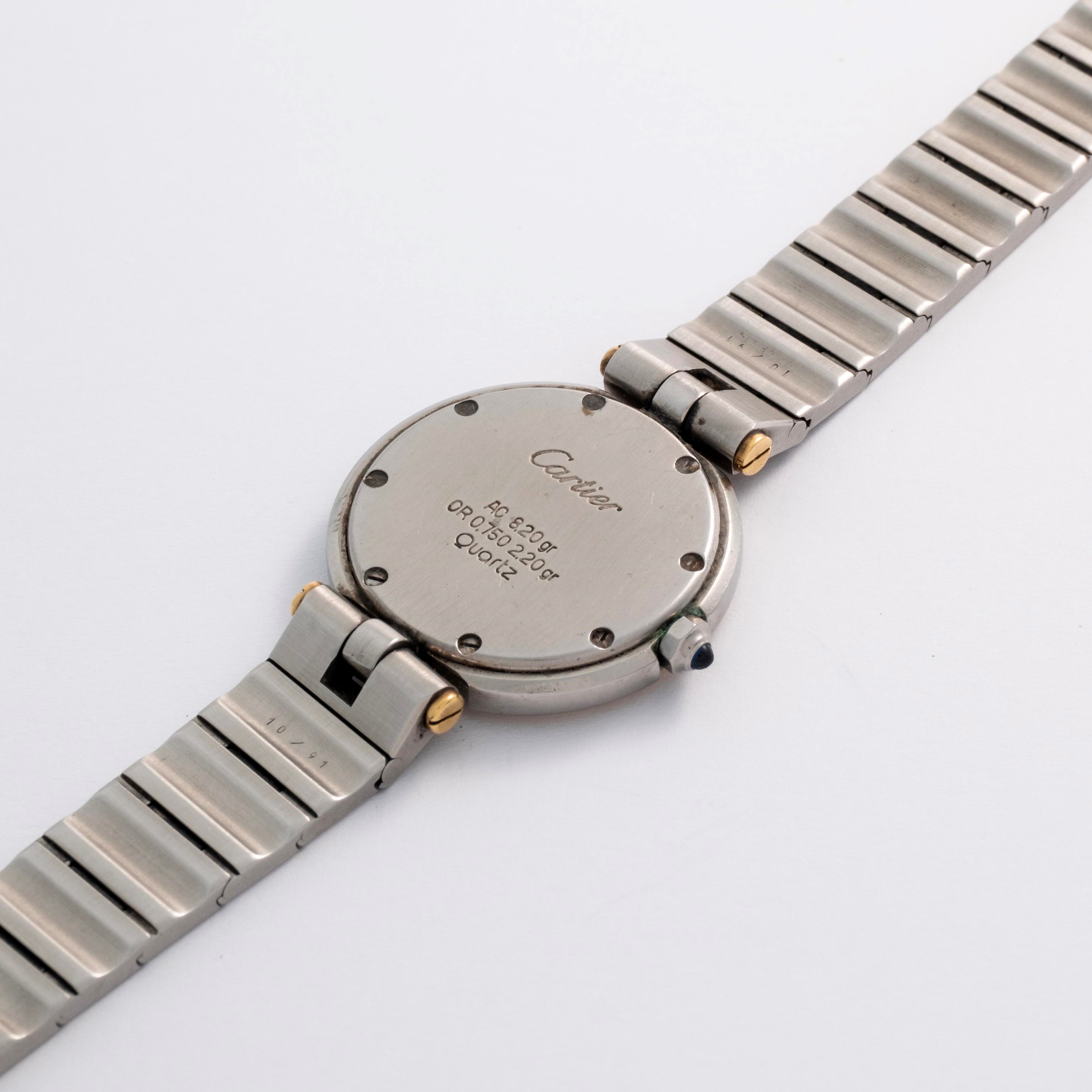 Cartier - Santos Ronde Vendome ref. 8191 in acciaio e oro 18k, circa 1990
