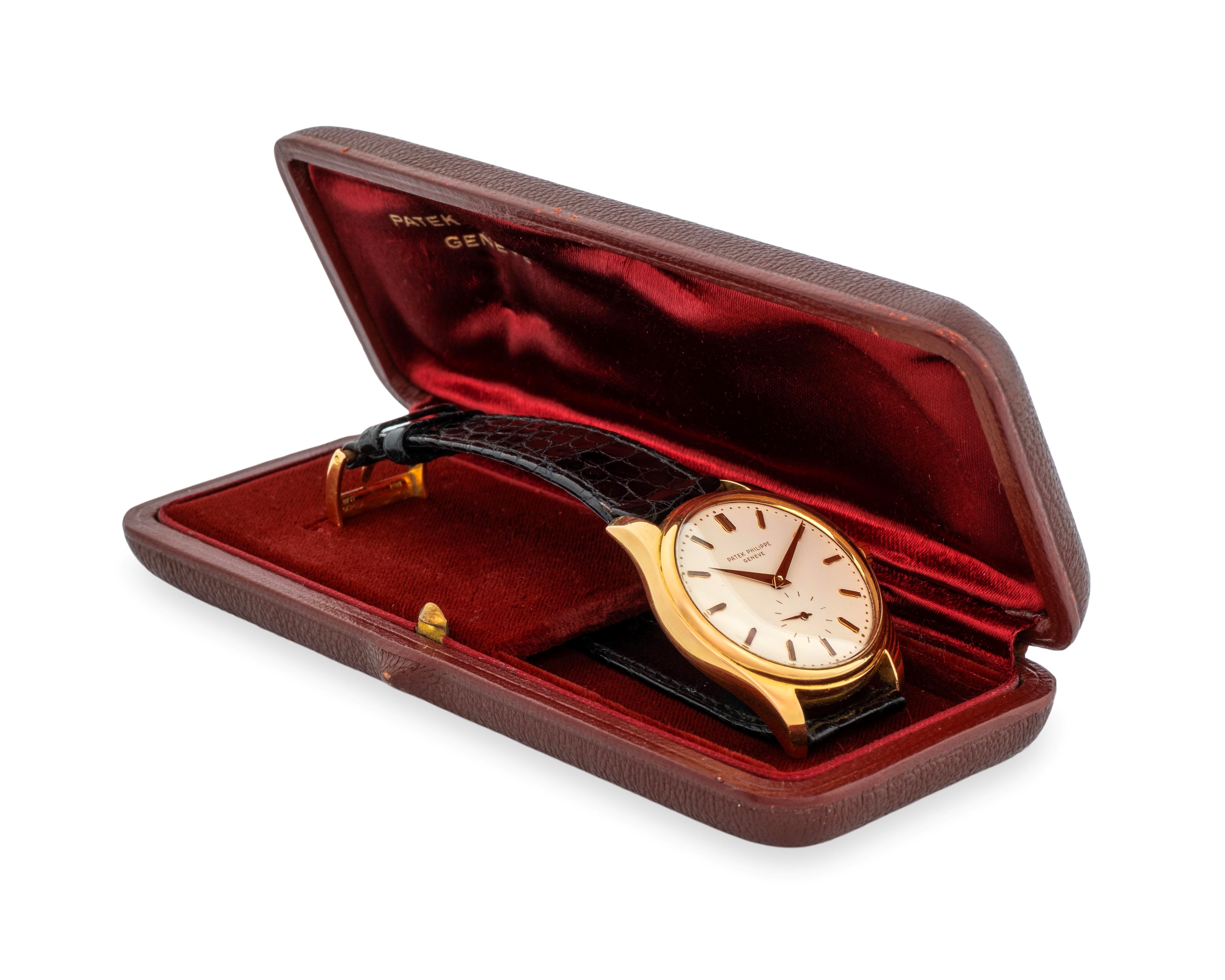 Patek Philippe - Calatrava ref. 2526, oro giallo 18k, quadrante in smalto bianco