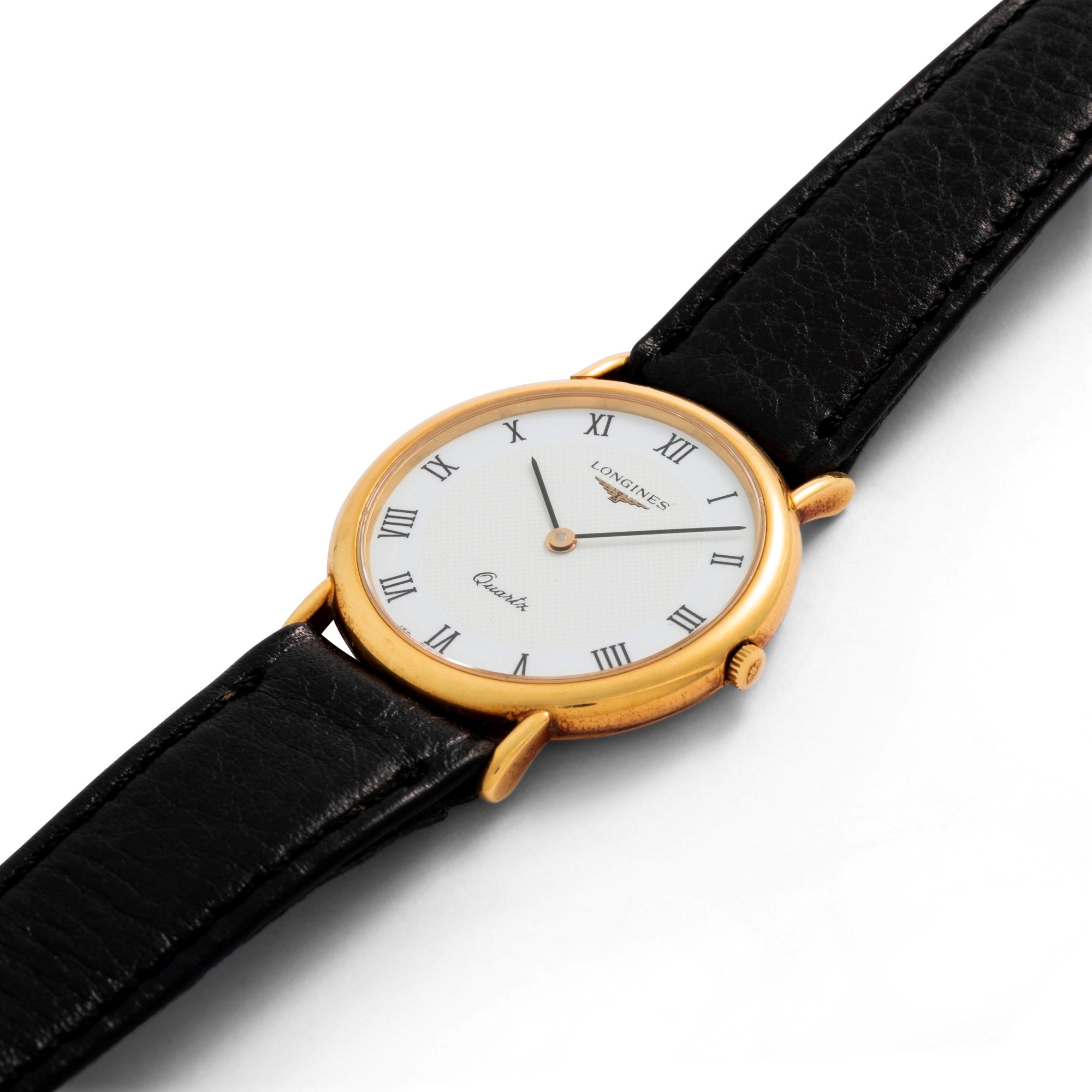 Longines - Orologio da polso “Solo tempo” in oro giallo 18k con cassa personalizzata e quadrante ...