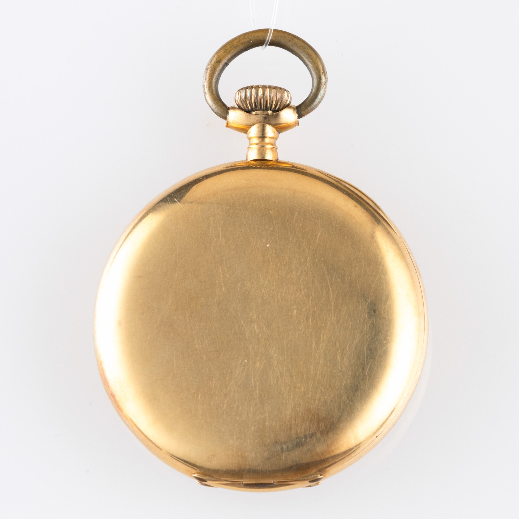 Taly - Orologio da tasca in oro giallo 18k con quadrante in smalto bianco