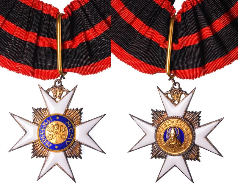 ROMA. PIO X (GIUSEPPE MELCHIORRE SARTO), 1903-1914. Onorificenza dell'Ordine di San Silvestro  - Auction Numismatics - Cambi Casa d'Aste