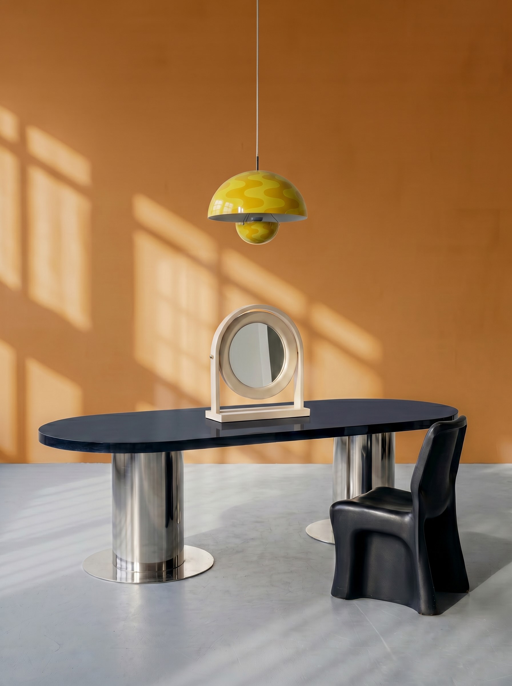 Ettore Sottsass - Specchio da tavolo mod. SP63 Sandretta